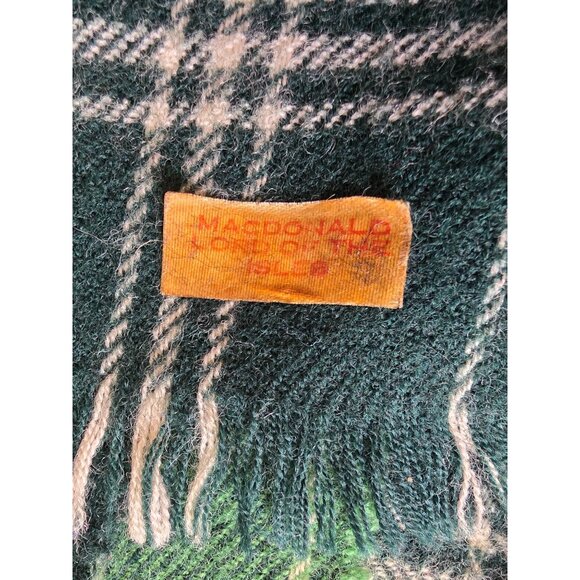 Vintage MacDonald Lord of the Isles Tartan Wool Scarf - Picture 4 of 4